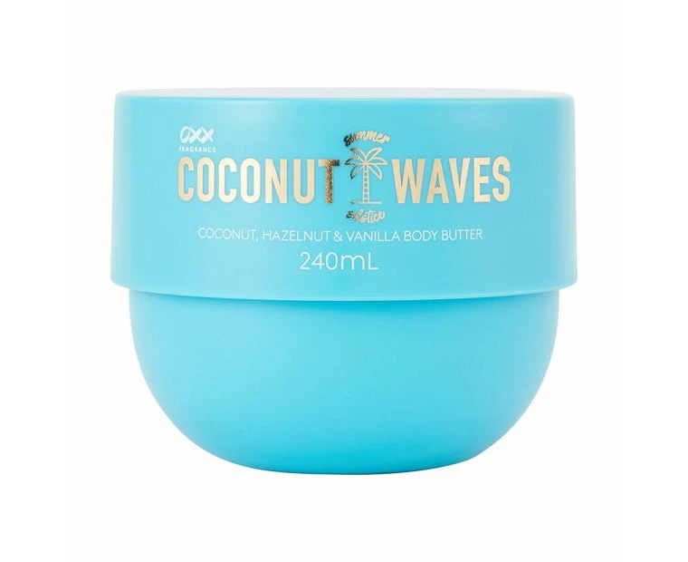 Coconut Waves Summer Solstice Body Butter, Coconut, Hazelnut & Vanilla - OXX Fragrance