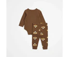 Baby Disney Bodysuit and Leggings 3 Piece Set - Brown
