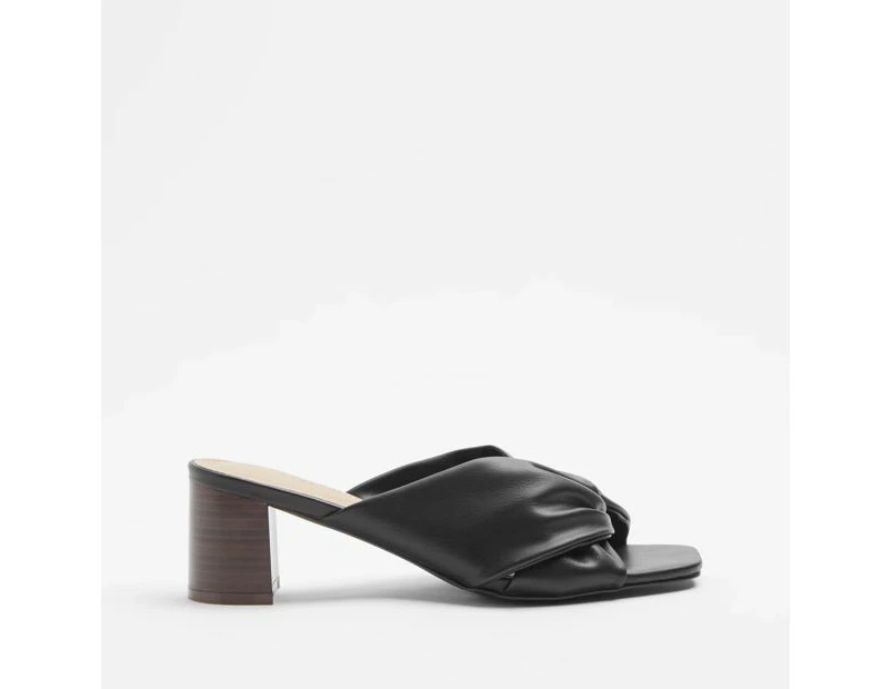 Target Womens Twist Front Block Heel - Harper - Black