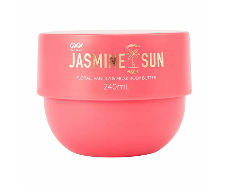 Jasmine Sun Summer Solstice Body Butter, Floral, Vanilla & Musk - OXX Fragrance