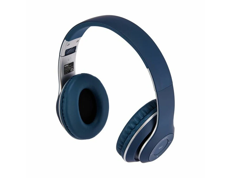 Bluetooth Over-Ear Headphones, Navy - Anko