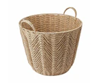 Round Herringbone Paper Rope Basket - Anko