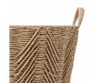 Round Herringbone Paper Rope Basket - Anko