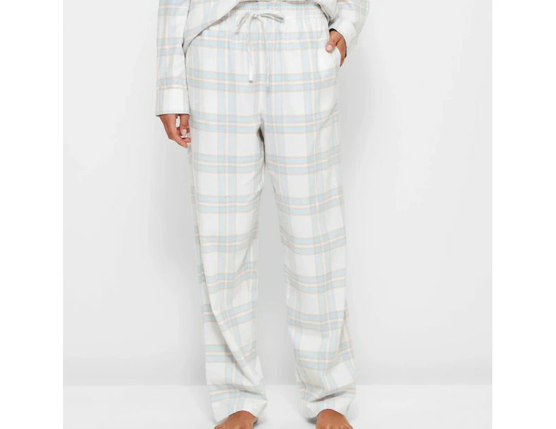 Flannelette Sleep Pyjama Pants - Neutral