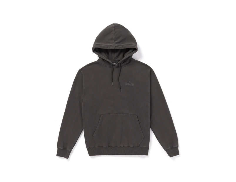 Volcom Men's Lifer Hoodie Fleece Sweatshirt - Asphalt Black