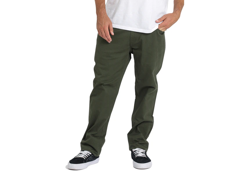 Volcom Men's Solver Lite 5 Pocket Chino Pants - Squadron Green