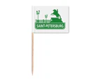 Petersburg America Landmark Toothpick Flags Marker Topper Party Decoration