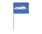 Plug Energy Vehicles Protect Environment Toothpick Flags Marker Topper Party Decoration