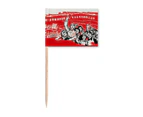 Red Flag Hat Mao Ze Anthology Toothpick Flags Marker Topper Party Decoration