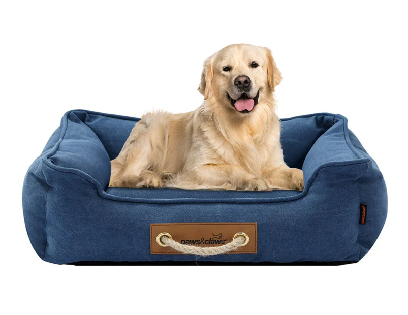 Paws & Claws Large Lighthouse Walled Pet Bed - Navy