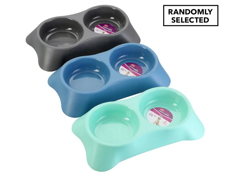 Paws & Claws Pet Essentials Dual Round Pet Bowl - Randomly Selected