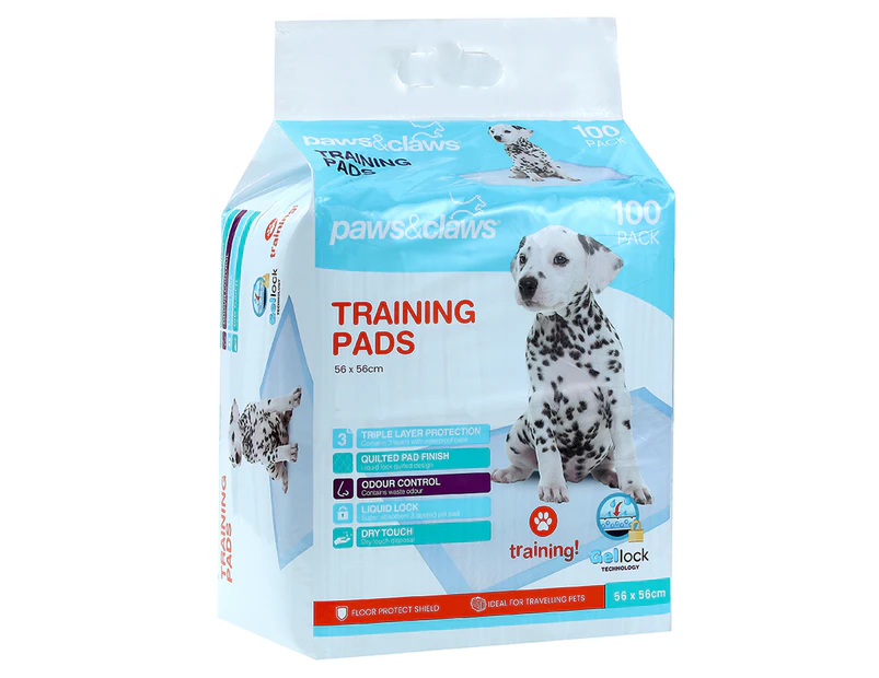 Paws & Claws 56x56cm Antibacterial Training Pads 100pk