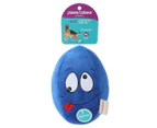 Paws & Claws Cracked Up Egg Plush Dog Toy - Blue