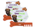 2 x Paws & Claws 18.5cm Boobone Toothbrush Roast Chicken