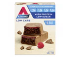 6 x 5pk Atkins Low Carb Protein Bars Chocolate Raspberry 30g