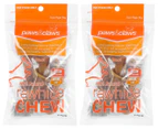 2 x Paws & Claws Rawhide Chew Bones Beef 4-Pack