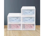 Large Storage Box Stackable Containers 5PK 17L Wardrobe Clothes Organisation - White
