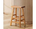 Oikiture Bar Stools Kitchen Stool Wooden Counter Chairs Barstools Natural