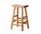 Oikiture Bar Stools Kitchen Stool Wooden Counter Chairs Barstools Natural