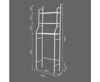 3 Tiers Toilet Shelf Bathroom Rack Over Laundry Washing Machine Storage Shelves ~ White