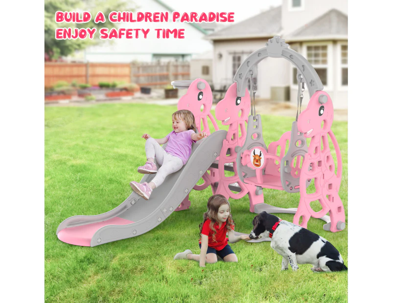 Pink indoor online slide