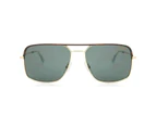 Carrera 152/S 0PEF QT Square Style Gold Green Metal Sunglasses w/Green Lens 60mm