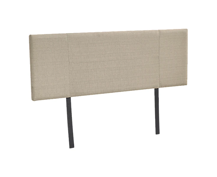 Linen Fabric Double Bed Headboard Bedhead - Beige