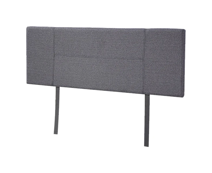 Linen Fabric Queen Bed Headboard Bedhead - Grey