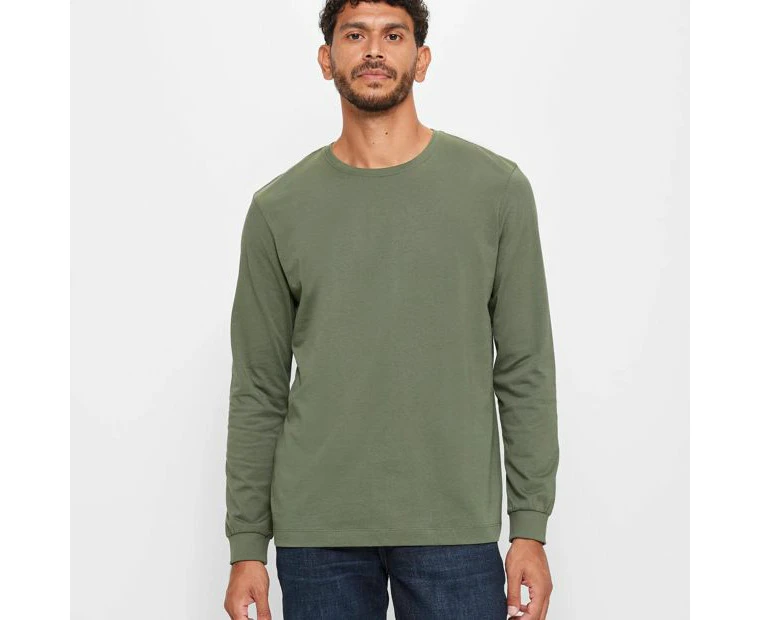 Target Australian Cotton Long Sleeve T-Shirt - Green