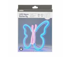 LED Neon Butterfly Light - Anko - Multi