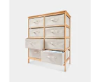 Bamboo Chest, 8 Drawer - Anko