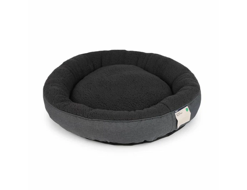 Pet Bed Round Plush, Large - Anko - Multi