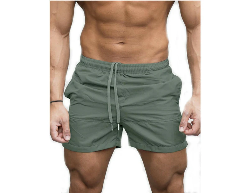 Men's Inseam Shorts Fit Relaxed Comfort Short Shorts with Pocket-Light green