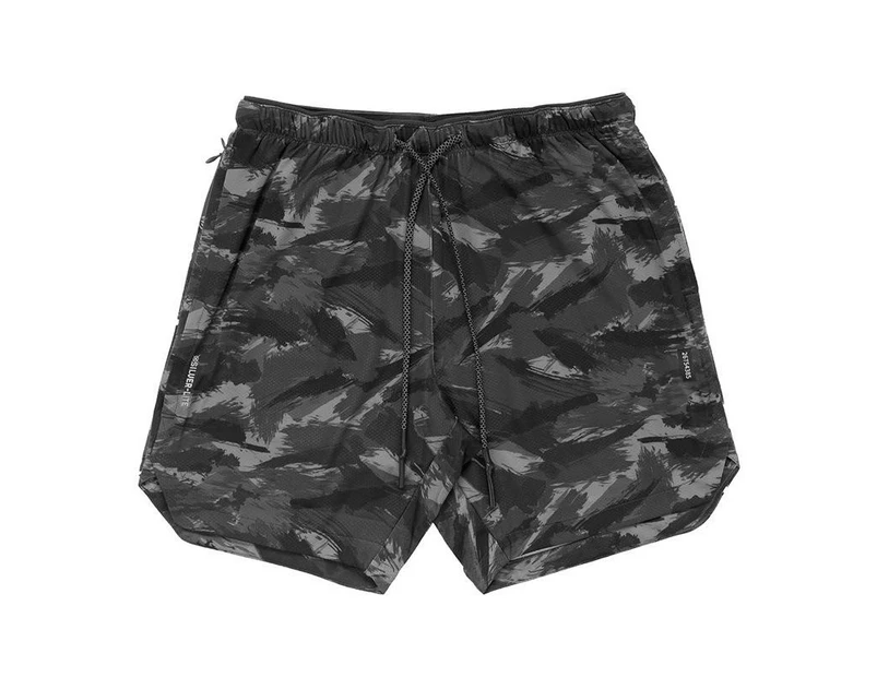 Men's Lightweight Gym Shorts,Quick Dry Running Athletic Shorts for Men with Pockets-Grey camouflage