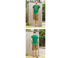 Men's Multi Pocket Cotton Cargo Shorts,Outdoor Shorts with Pockets(No Belt)-dark blue