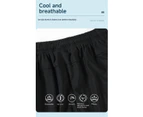 Men's Outdoor Lightweight Hiking Shorts Quick Dry Sports Casual Shorts-Black
