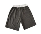 Men's Shorts Casual Drawstring Summer Beach Shorts with Elastic Waist and Pockets-Military Green