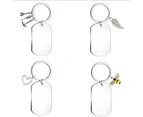 Stainless Steel Keychain Gadgets Keychain Bag Pendant Key Ring Key Chain For Men and Women-Pattern 25