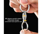 Spring keychain car ring keychain with Key Rings Car Keychain for Men and Women-Lantern buckle 2
