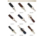 Leather Keychain Leather Key Chain with Belt Loop Clip for Keys Car Keychain Home Keychain-K017 Small Brown