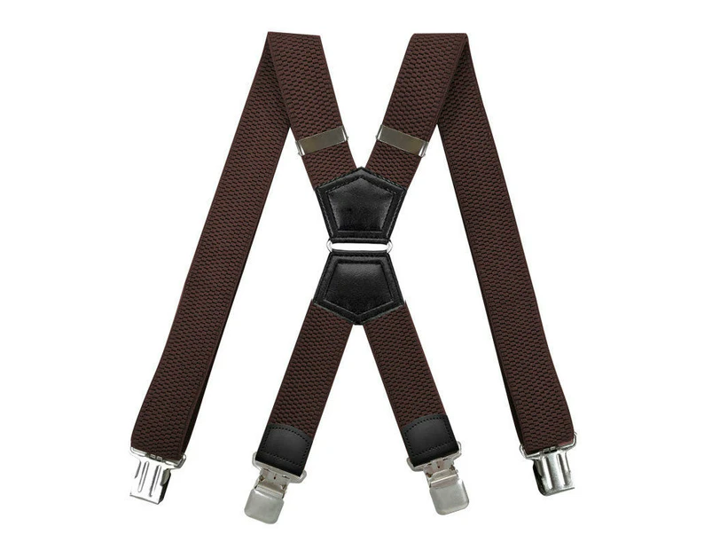 Elastic Mens Suspenders, Heavy Duty Suspenders for Men, Work Suspenders Suspenders for Trousers-Color 18