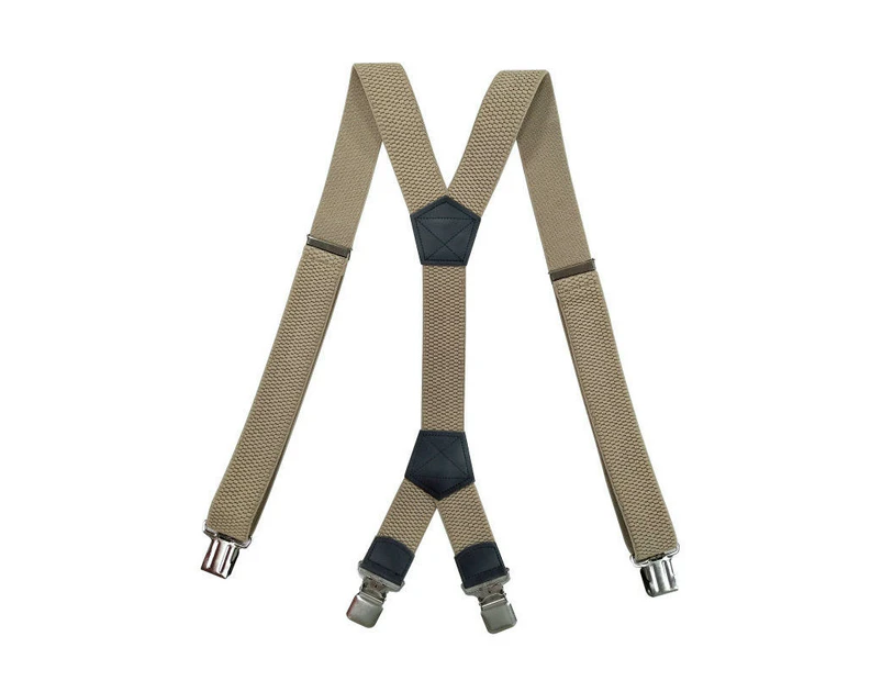 Elastic Mens Suspenders, Heavy Duty Suspenders for Men, Work Suspenders Suspenders for Trousers-Color 3