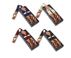 Leather Suspenders for Men | Suspenders for Men Heavy Duty |Adjustable Y-Back Suspender-Pattern 11