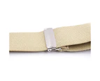 Leather Suspenders for Men | Suspenders for Men Heavy Duty |Adjustable Y-Back Suspender-Camel