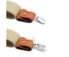 Leather Suspenders for Men | Suspenders for Men Heavy Duty |Adjustable Y-Back Suspender-Pattern 13