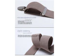 Men Suspenders Adjustable Elastic - Heavy Duty Wide X Shape Strong Clip Suspender-A71