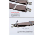 Men Suspenders Adjustable Elastic - Heavy Duty Wide X Shape Strong Clip Suspender-A152