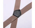 Men Suspenders Adjustable Elastic - Heavy Duty Wide X Shape Strong Clip Suspender-A58