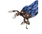 Men Adjustable Elastic Suspenders - Heavy Duty Y-back 6 Strong Clips Suspender Suspenders for Men-Color 12