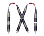 Men's Suspenders Heavy Duty Suspenders for Men X Back Adjustable Elastic Suspenders-A151
